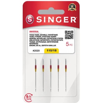 Singer 2020 - 110/18 - 5x Игла за шевна машина (N202018M503)