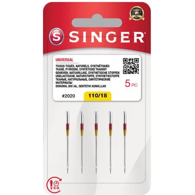 Singer 2020 - 110/18 - 5x Игла за шевна машина (N202018M503)