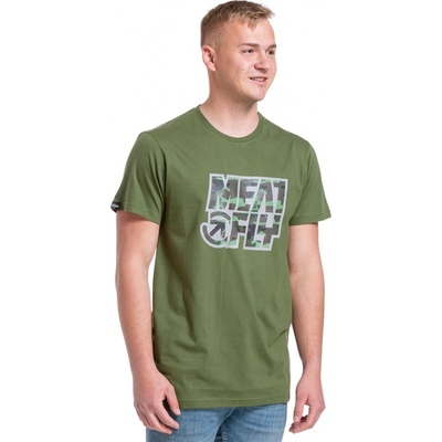 Meatfly pánské tričko Repash Olive Zelená
