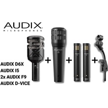 Audix D6X, I5 a 2x F9