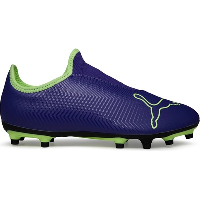 PUMA Детски футболни бутонки Puma Finesse Laceless FG Football Boots Childrens - Purple/Green