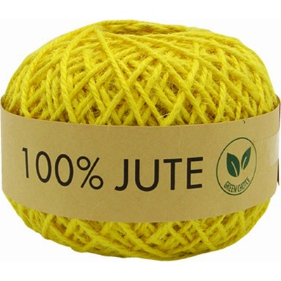 Jutová šňůra – Ø 1,5 mm x 100 m žlutá