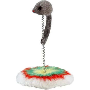 Ferplast Mouse on spring - Забавна играчка за котки - мишка на пружина 24/17 см