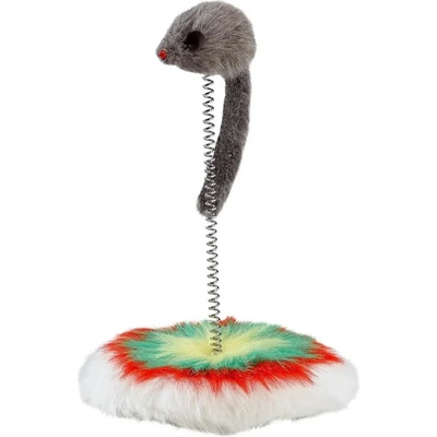 Ferplast Mouse on spring - Забавна играчка за котки - мишка на пружина 24/17 см