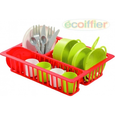 Ecoiffier Cheef Cook 606-1 malá sušička na riad červeno-zeleno-strieborná