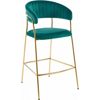 Intesi Glamour velvet zelená / zlatá