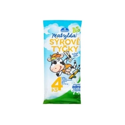 Milko Matylda BIO sýrové tyčky pařené 80 g – Zbozi.Blesk.cz