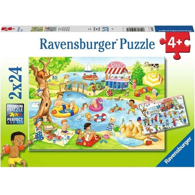 Ravensburger Zábava u rybníka 2 x 24 dielov