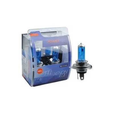 m-tech Powertec Xenon Blue H4 12V халогенни крушки к-т (PTZXB4-DUO H4)