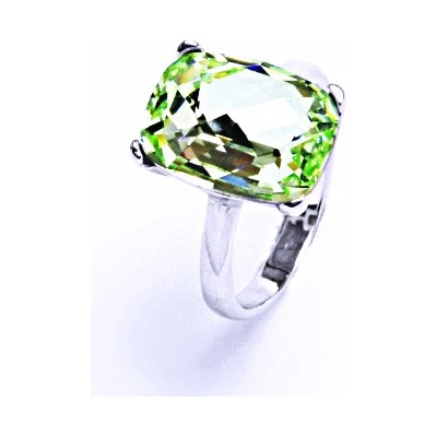 Čištín Stříbrný s krystalem Swarovski Chryzolit T 1283