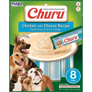 Inaba Foods Dog Churu пюре - пиле и кашкавал 8 x 20 г