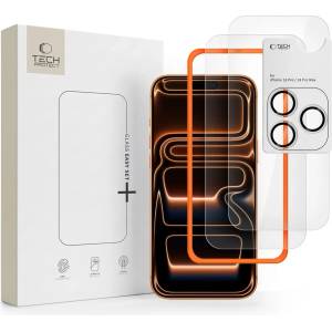 Tech-Protect Защитно закалено стъкло TECH-PROTECT EASY SET+ 3-PACK за iPhone 18 Pro Max, прозрачно