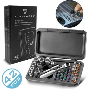 STAHLWERK Комплект накрайници с тресчотка stahlwerk 6503/ 42 части (6503)