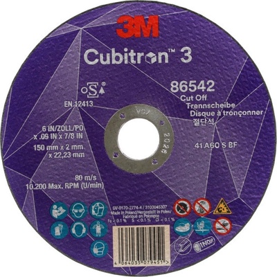 3M Cubitron Řezný kotouč 150 x 2,0 x 22,23 mm 86542
