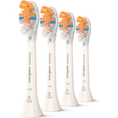 Philips Глава за четка А3 Premium All-in-one Philips Sonicare HX9094/87, бял, 4 броя (A3 Premium All-in-one)