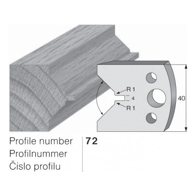IGM profil 072 - pár omezovačů 40x4mm SP