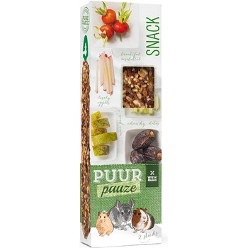 Witte Molen Puur pauze sticks pear and date - Премиум допълнителна храна за гризачи крекети с круша 180 гр