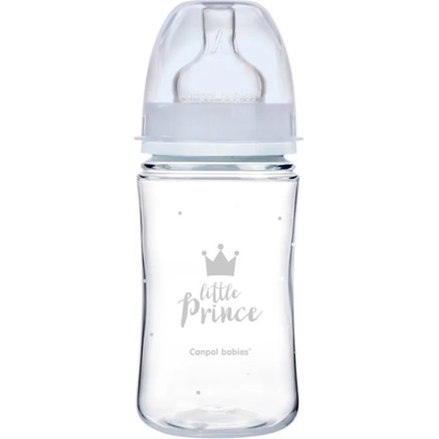 Canpol babies Royal Baby бебешко шише 3m+ Blue 240ml