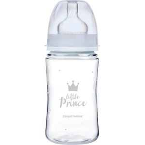 Canpol babies Royal Baby бебешко шише 3m+ Blue