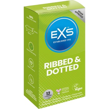 EXS Condoms Оребрен и точков - презервативи (12 бр. )