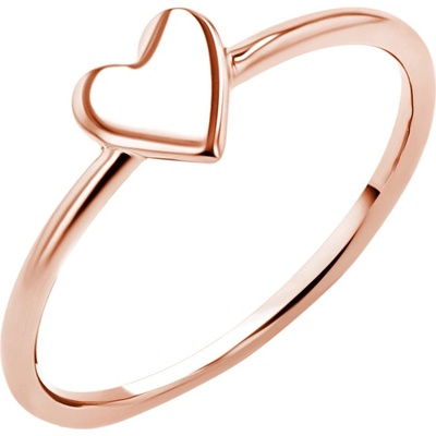 Eppi Zlatý prsteň minimal so srdiečkom Olivia R35957