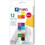 FIMO Глина, комплект, 12x25 g, горима, FIMO "Soft Basic", 12 различни цвята 8023C12-1 (8023C12-1)