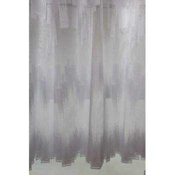 Hotové záclony s obĺžnikmi (300x180 cm) - biele