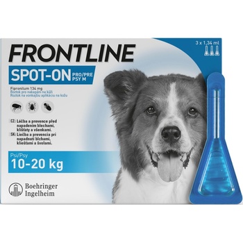 Frontline Spot-On Dog M 10-20 kg 3 x 1,34 ml