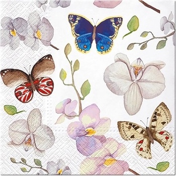 PAW servítky L Orchidea Butterfly 33x33cm