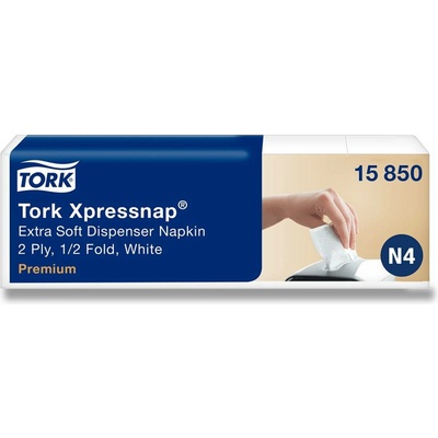 Tork Xpressnap N4 extra jemné bílé ubrousky 2vrstvé 5 x 200 ks