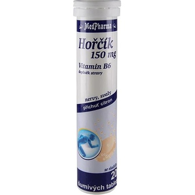 MedPharma Hořčík 150 mg + vitamin B 6 20 tabliet