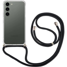 TopQ Simple Samsung S23 s černou šňůrkou průhledný