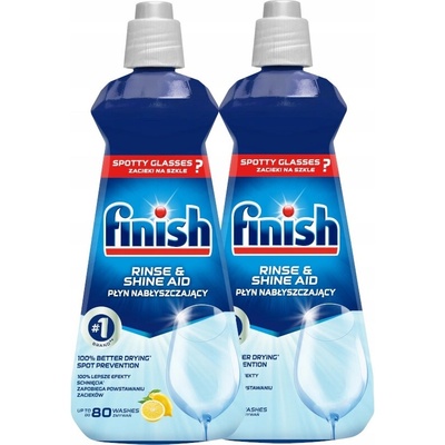 Finish leštidlo do myčky Citron a Klasik 2 x 400 ml