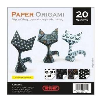 Papíry na origami 15x15cm 80g potištěné