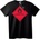 NOONEBRAND Тениска Предупреждение запалим течност - 2XL, Black