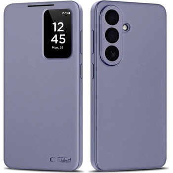 Tech-Protect Активен Калъф за Samsung S26, Tech-Protect Smart Wallet Book Case, Лилав (5906302390458)