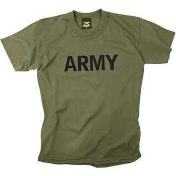 T shirt junior s nápisem ARMY ŠEDÉ