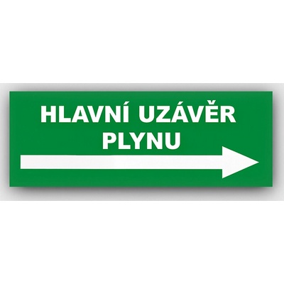 Traiva s.r.o Hlavní uzávěr plynu vpravo Verze: Plast 210 x 80 mm tl. 0.5 mm - Kód: 10920