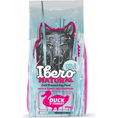 Ibero Cold Press Dog Adult Medium & Large Duck 4 x 12 kg