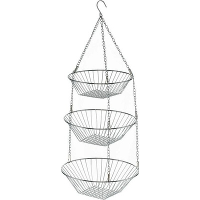 Kela Závěsné koše LOOP 3ks 28 cm 30 cm chróm 25 cm