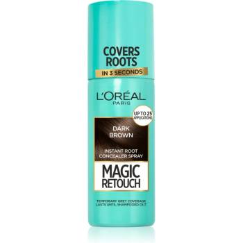 L'Oréal Magic Retouch спрей за мигновено прикриване на израснала коса цвят Dark Brown 75ml