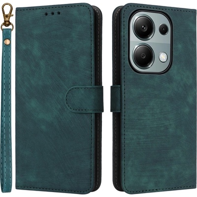 RFID knížkové pouzdro na Xiaomi Redmi Note 14S/Note 13 Pro 4G/Poco M6 Pro - zelené