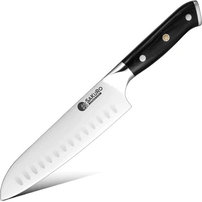 Santoku SaKuRo Kuchyňský nůž Hanzo Black DE 18 cm