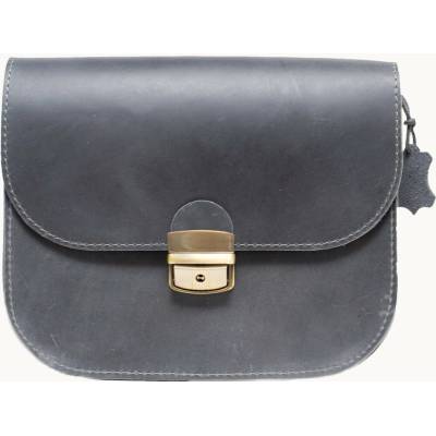 Zelma Kraft Lotyšský Ateliér AGLEA kožená crossbody kabelka ALPHA sivá