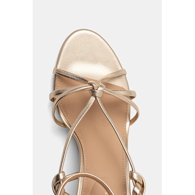 Tommy Hilfiger Кожени сандали Tommy Hilfiger METAL LEATHER KNOTS WEDGE SANDAL (FW0FW08801)