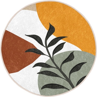 Mila Home Кръгъл килим подходящ за пране и за прахосмукачки роботи ø 120 cm Comfort - Mila Home (HaliYuv-Comfort-7519-120x120)