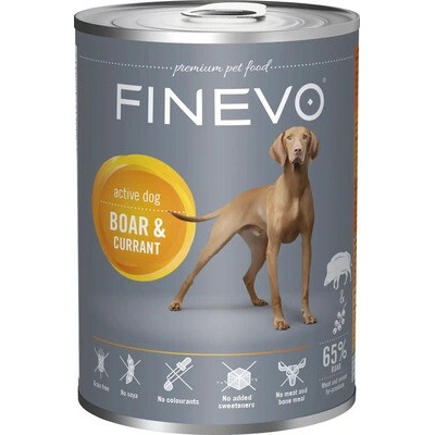 Finevo Active Dog divina s ríbezľami 400 g