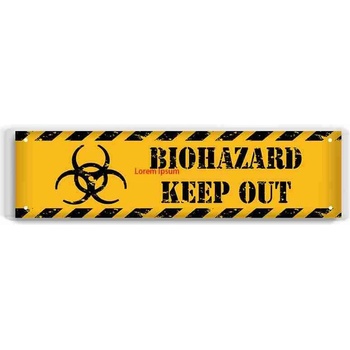Ceduľa Biohazard Keep Out
