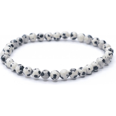 Milujeme Kameny Jaspis dalmatin náramek dětský kulička NDK96