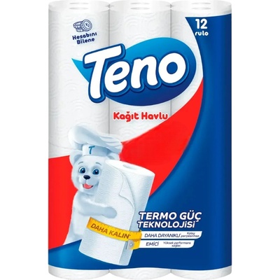 Teno кухнеска ролка, Бяла, 12 броя х 100гр